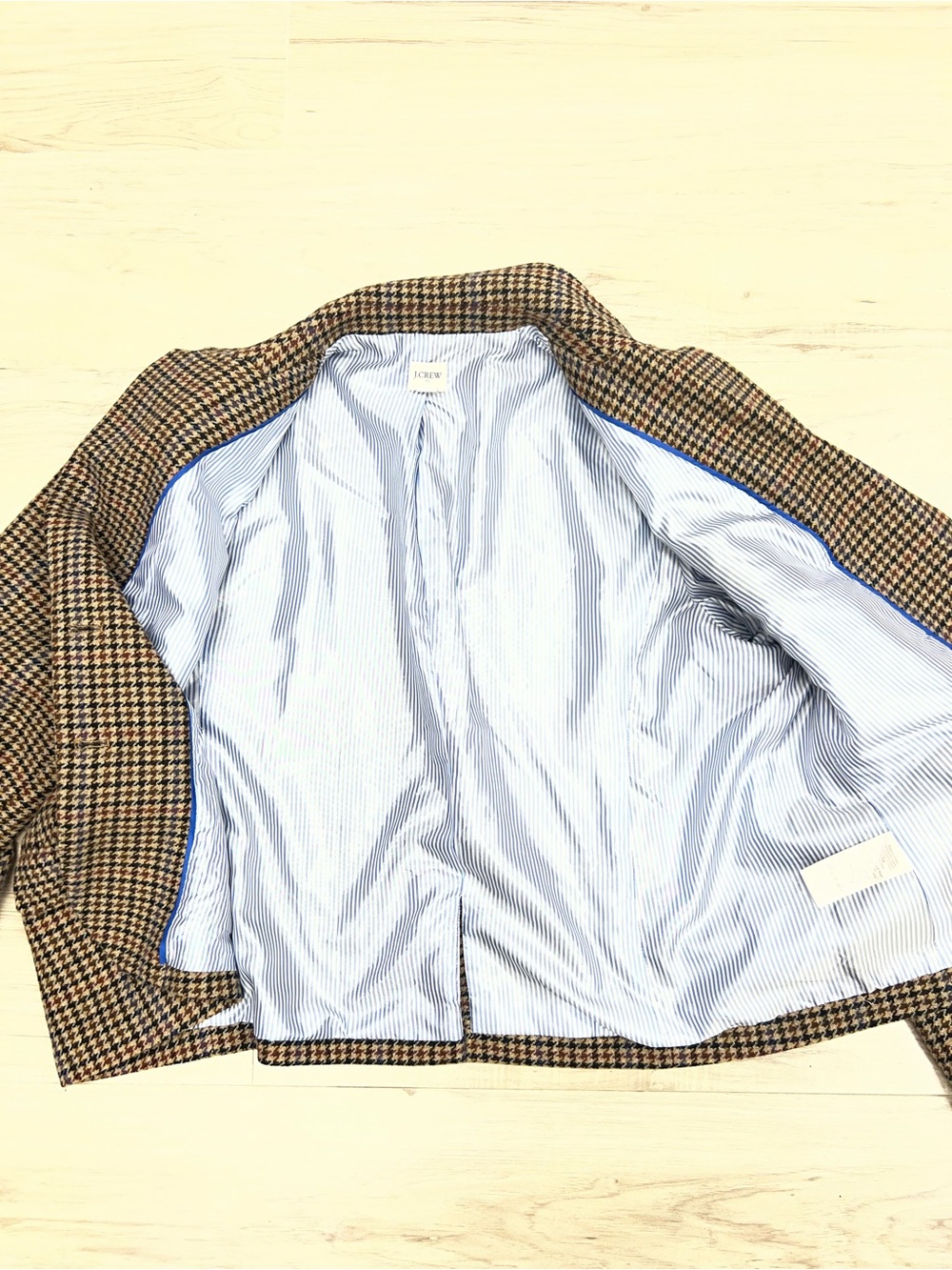 J CREW FACTORY Wool Blend Schoolboy Blazer in Houndstooth Size 20 - Picture 13 of 16